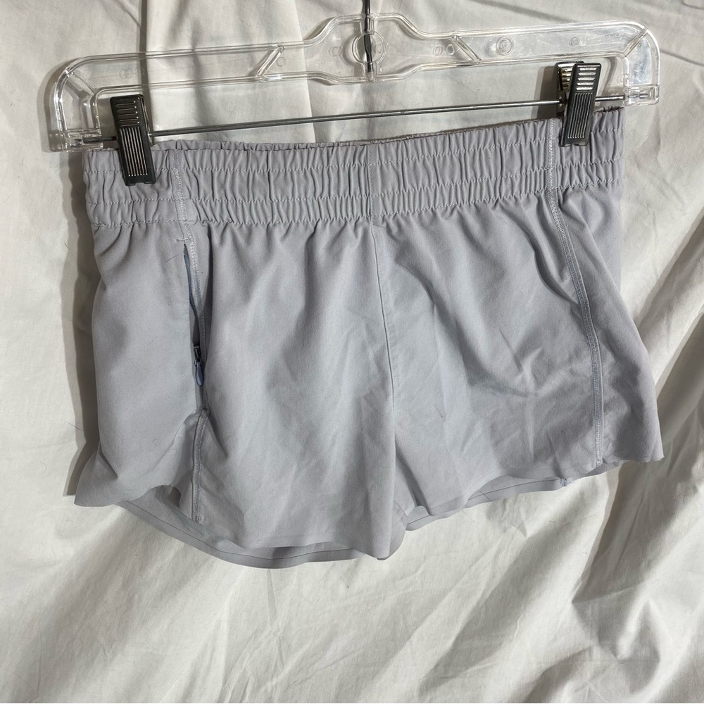 Athleta Girl Heart the Hustle Gray Athletic Shorts